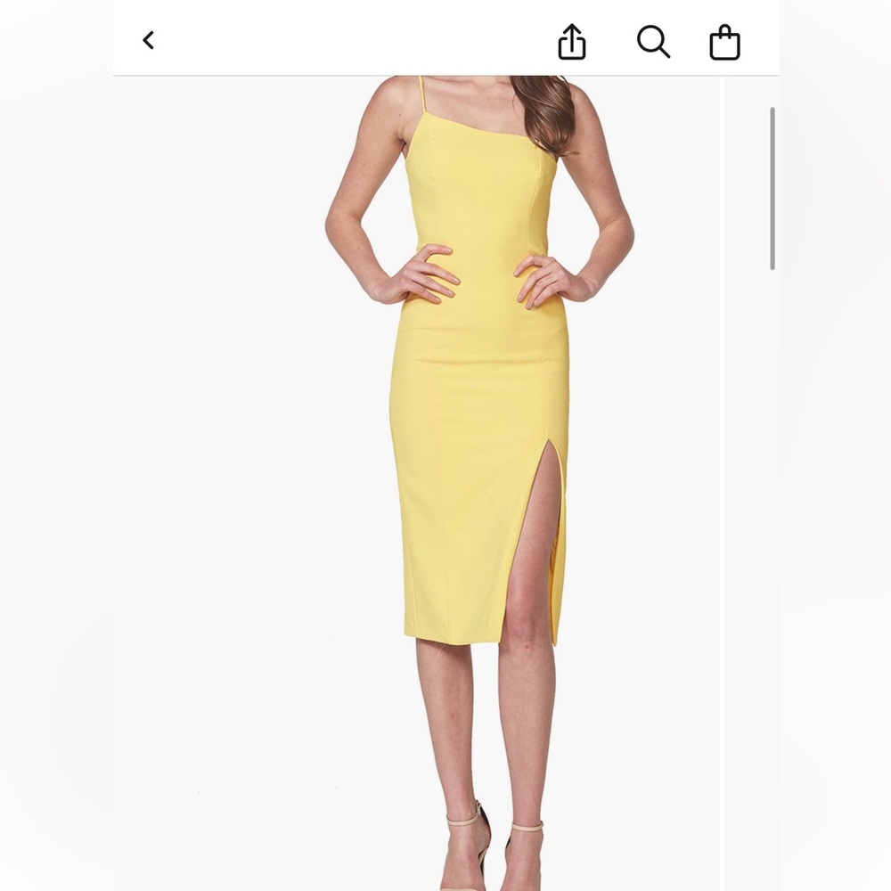 Bardot Suzana Yellow sheath dress